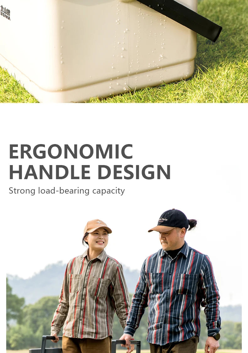 BISINNA Camping Ice Box Large Capacity Car Refrigerator Portable Cooler Box Outdoor Beach Fishing Picnic Barbecue Ice Bucket Daniel’s Outdoor Company