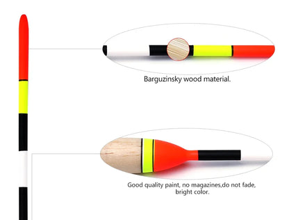 FTK 2g-6g Fishing Float Set 19-23cm 5pcs/pack Barguzinsky Professional Vertical Buoy Accessories Fishing Float Pesca Daniel’s Outdoor Company