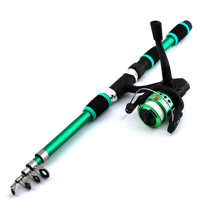 Fishing Pole Set Full Kits With Telescopic Fishing Rod And Spinning Reel Baits Hooks Travel Pole Set Daniel’s Outdoor Company