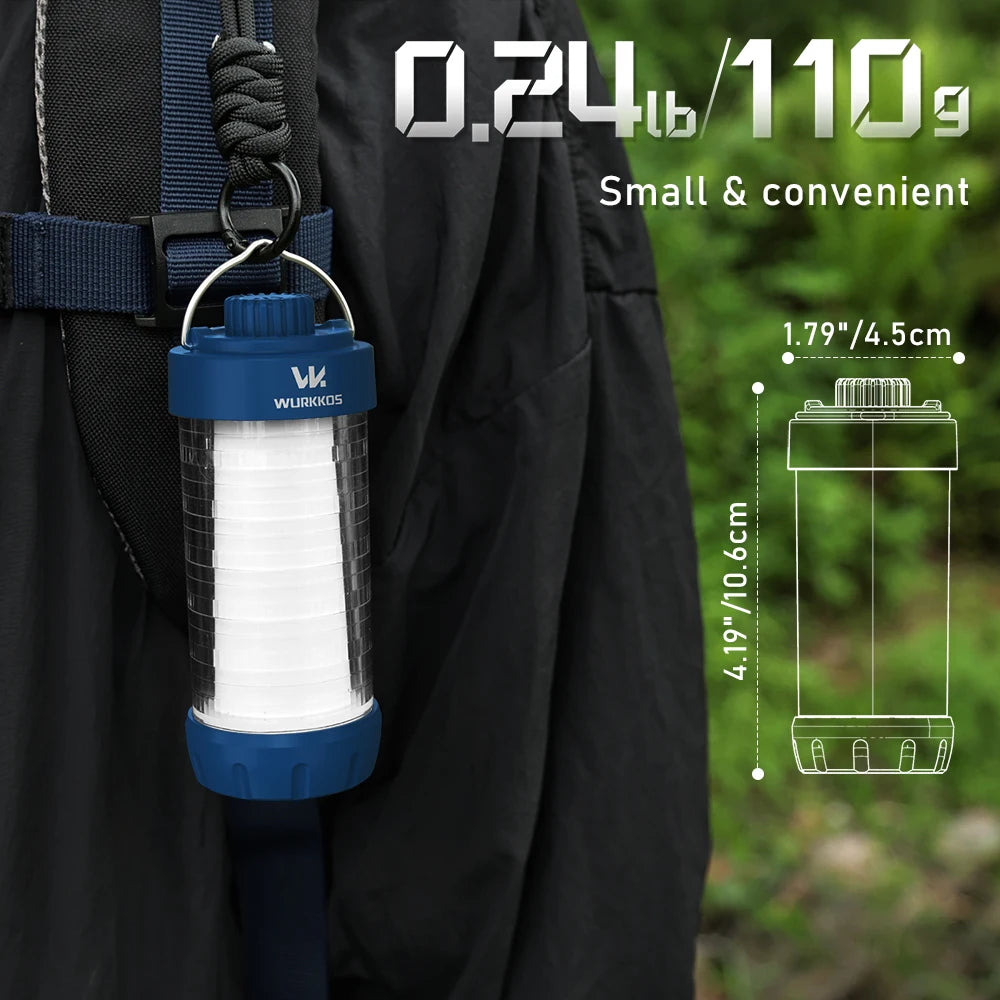 Wurkkos CL01 Mini RGB 360° Flashlight, 550 Lumens, 21700 Rechargeable LED Flashlight, Camping Light, Power Bank, Waterproof Daniel’s Outdoor Company