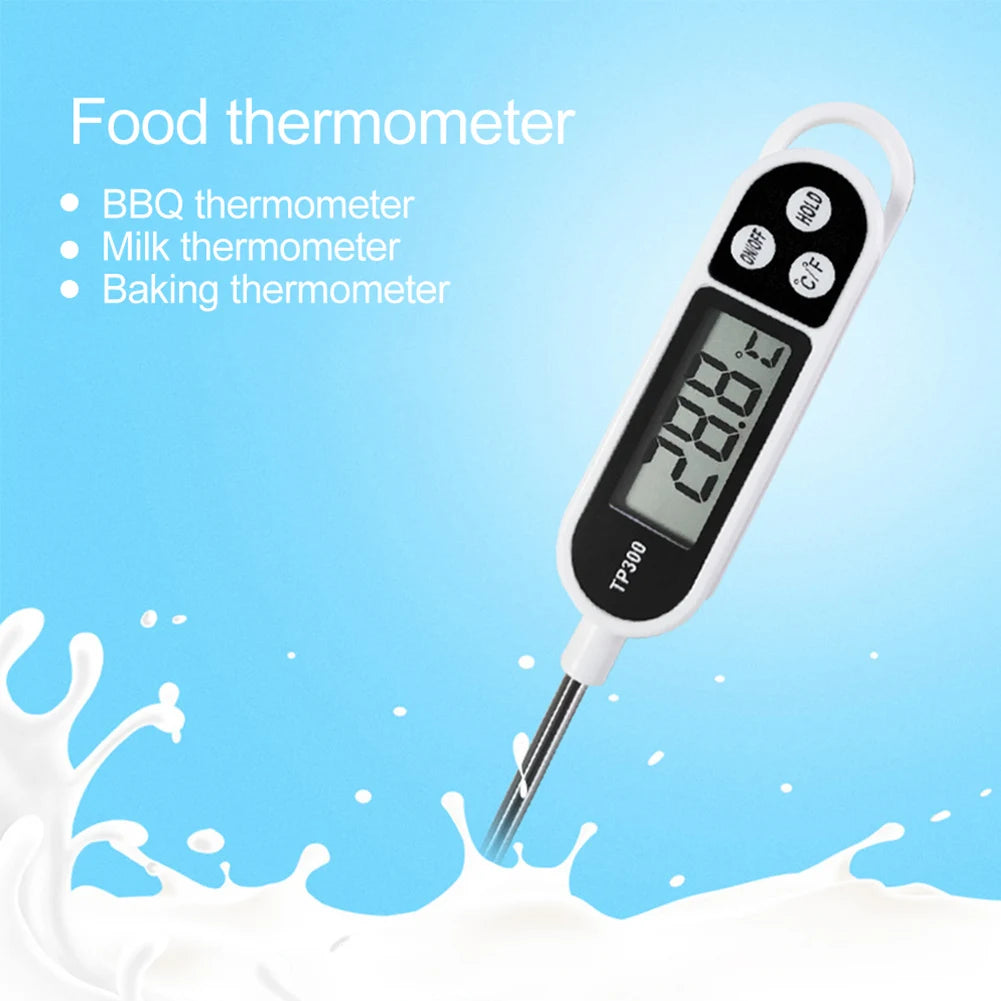 TP300 Electronic Food Thermometer Instant Read Meat Thermometer LCD Display Digital Milk Thermometer for Meat /Cooking /BBQ/Milk Daniel’s Outdoor Company
