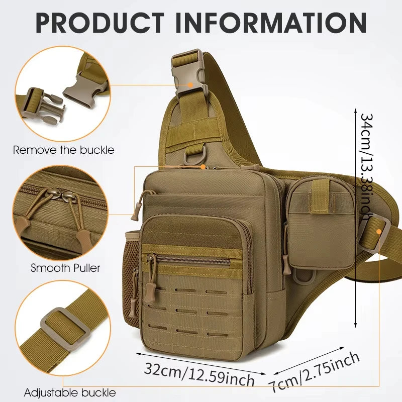 Camping Climbing Bag Chest Pouch For Men Cycling Hiking Travel Outdoor Sport Tactical Crossbody Molle Fishing Waist Fanny Pack Daniel’s Outdoor Company