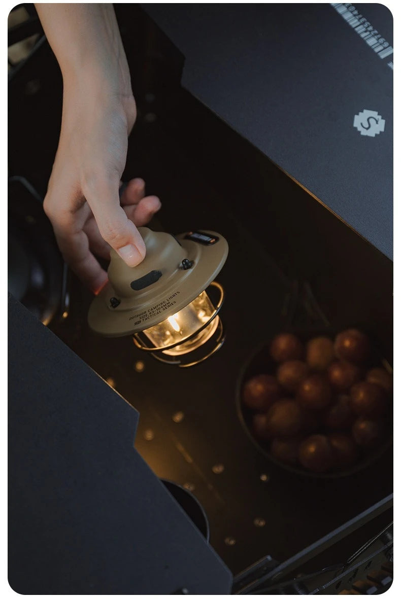 Shine Trip Outdoor Retro Smalldroplight, Campsite Lamp, Atmosphere Lamp, USB Charging Tent Light, LED Camping Hangling Lamp Daniel’s Outdoor Company