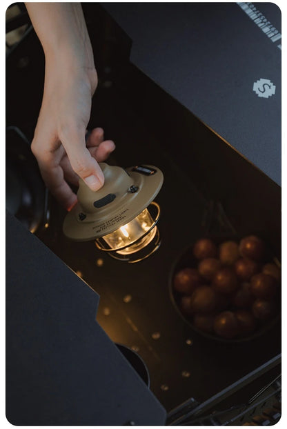 Shine Trip Outdoor Retro Smalldroplight, Campsite Lamp, Atmosphere Lamp, USB Charging Tent Light, LED Camping Hangling Lamp Daniel’s Outdoor Company