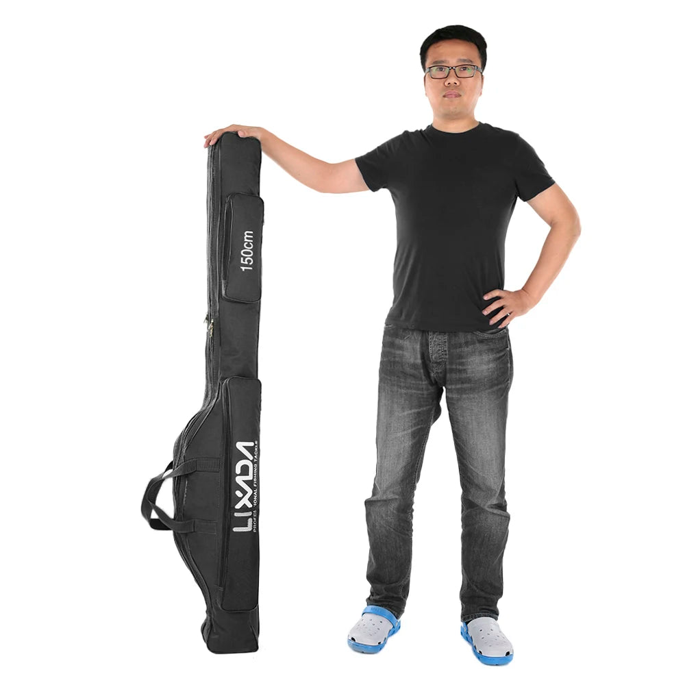 Lixada 100/130/150cm Fishing Bag Portable Folding Fishing Rod Reel Bag Fishing Tackle Carry Case Carrier Bag backpack fishing Daniel’s Outdoor Company
