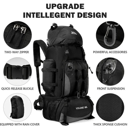 90L Waterproof Hiking Backpack Camping Rucksack Large Capacity Travel Outdoor Sports Bag for Trekking Backpacking and Adventure Daniel’s Outdoor Company