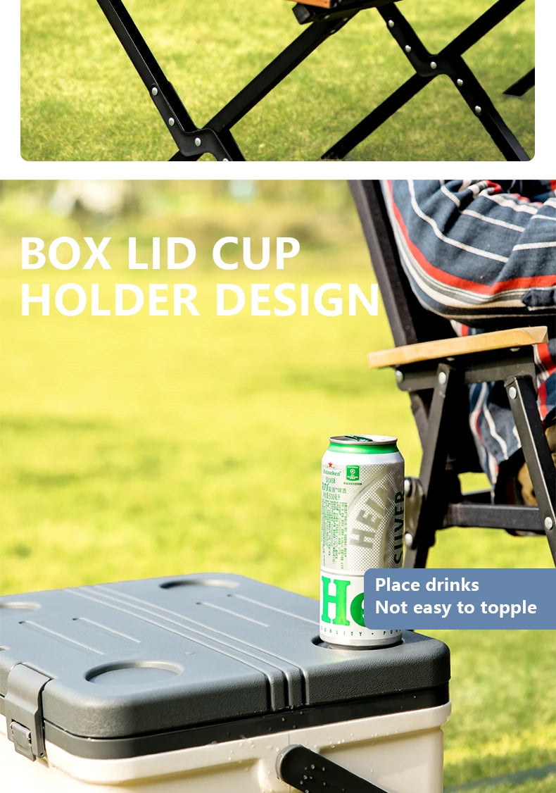 BISINNA Camping Ice Box Large Capacity Car Refrigerator Portable Cooler Box Outdoor Beach Fishing Picnic Barbecue Ice Bucket Daniel’s Outdoor Company