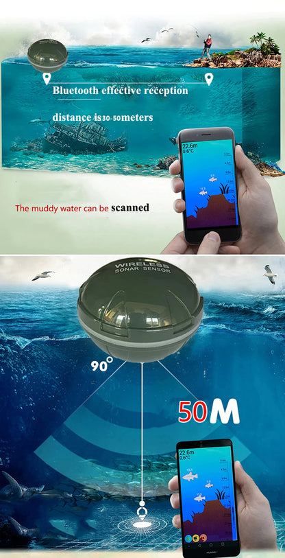 2025 New Design Brand New Smart Phone Fish Finder Sonar Android & IosFish Finder Bluetooth Intelligent Fish Visual Fishing Daniel’s Outdoor Company