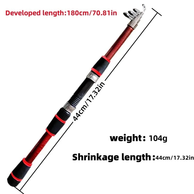 Fishing Pole Set Full Kits With Telescopic Fishing Rod And Spinning Reel Baits Hooks Travel Pole Set Daniel’s Outdoor Company