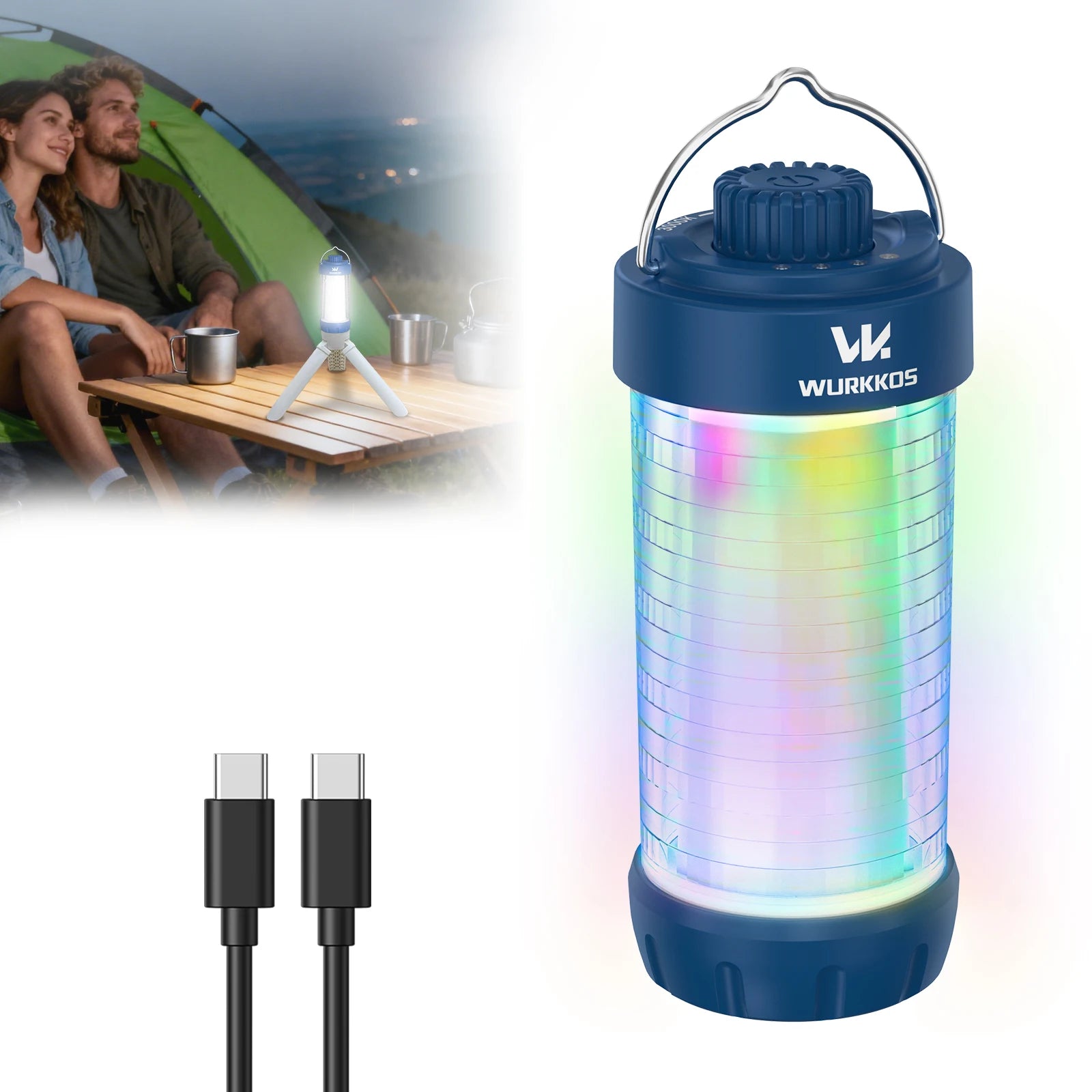 Wurkkos CL01 Mini RGB 360° Flashlight, 550 Lumens, 21700 Rechargeable LED Flashlight, Camping Light, Power Bank, Waterproof Daniel’s Outdoor Company