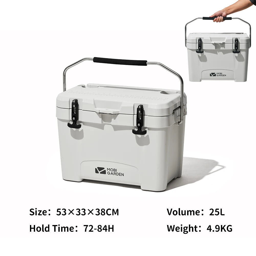 MOBI GARDEN Camping Ice Box 25L Portable Large Capacity Car Refrigerator Food Barbecue Cold Storage Outdoor Daniel’s Outdoor Company
