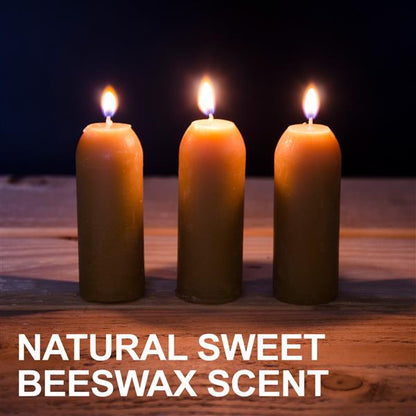 18-Hour Natural Beeswax Candles - 3 pack {Made in USA} UCOgear.com