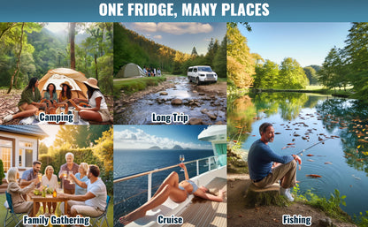 SucceBuy 8L to 75L Car Refrigerator Fridge Portable Icebox Single&Dual Zone w/Blue Tooth Temp Adjustable for Outdoor Camping RV Daniel’s Outdoor Company