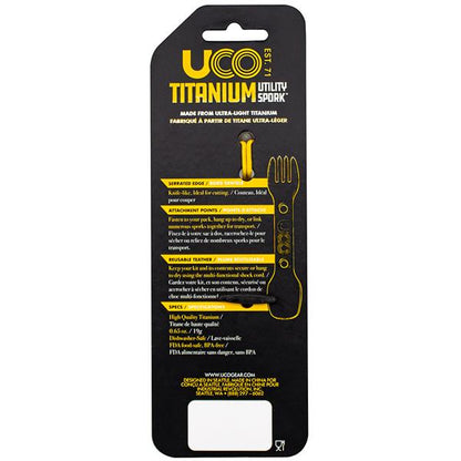 TITANIUM UTILITY SPORK UCOgear.com